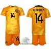 Officiële Voetbalshirt + Korte Broek Nederland Davy Klaassen 14 Thuis WK 2022 - Kids